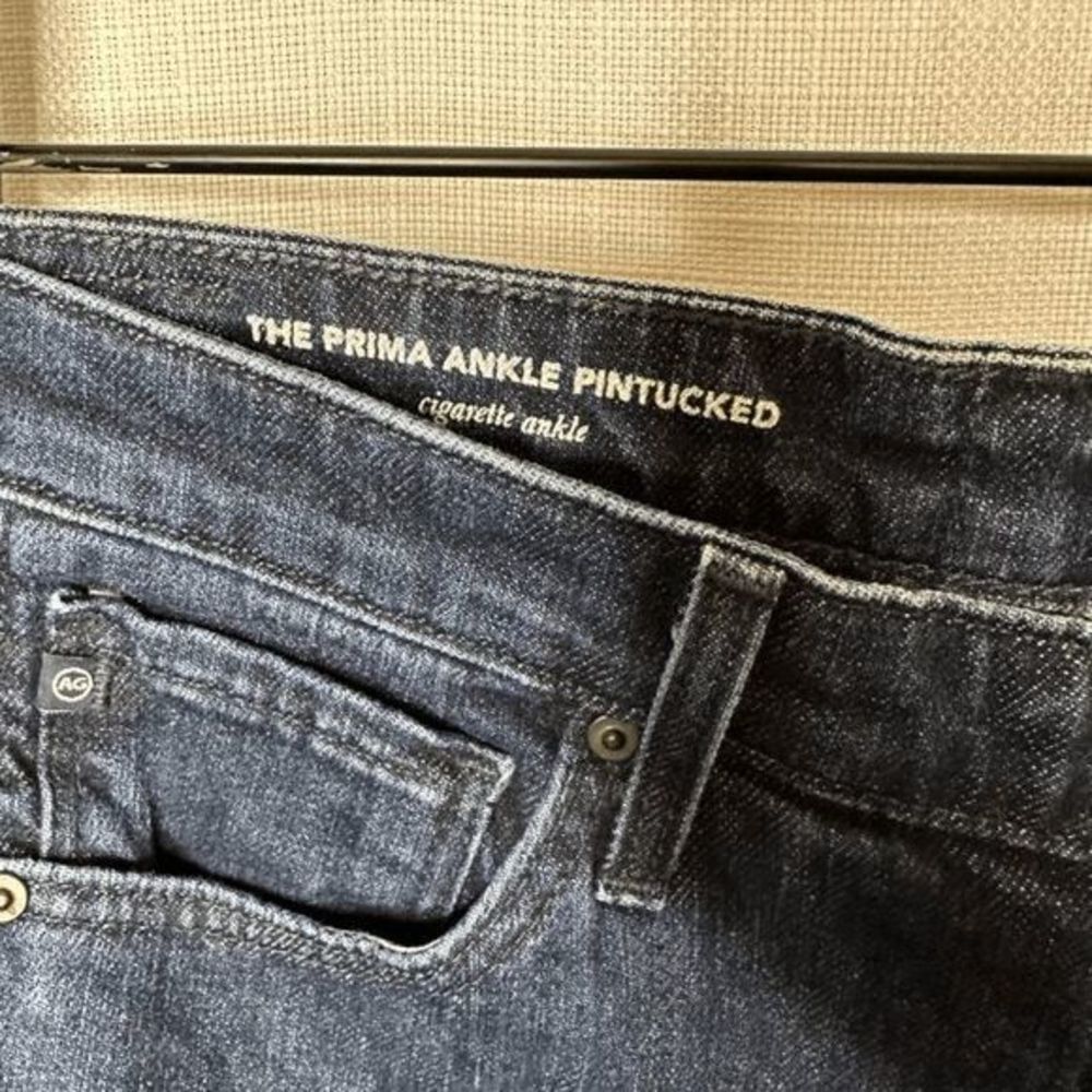 AG Adriano Goldschmeid The Prima Ankle Pintucked Cigarette Jeans - Picture 4 of 6